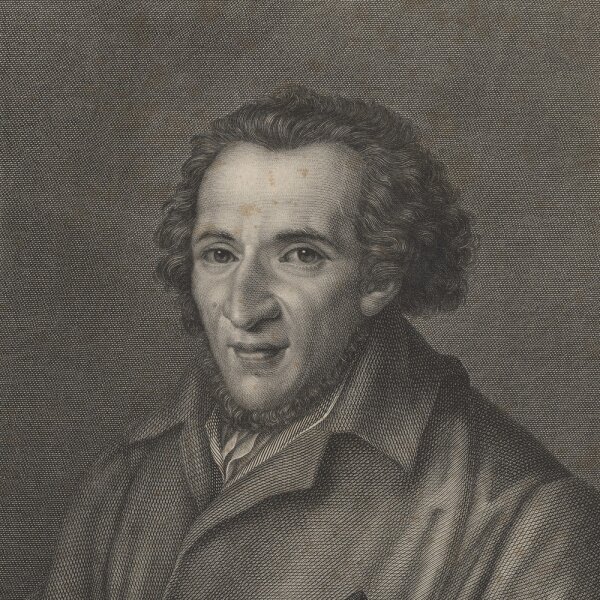 Moritz Steinla - Moses Mendelssohn - Kupferstich - 1821