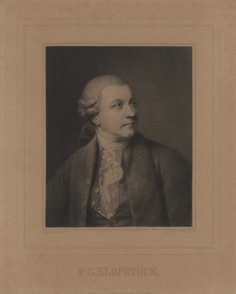 F. Sichling - Friedrich Gottlieb Klopstock - Stahlstich - um 1850