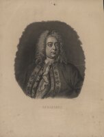 P. Wurster - Georg Friedrich Händel - Stahlstich - 1856