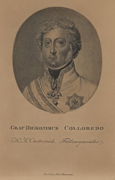 August Schumann - Hieronymus von Colloredo-Mansfeld - Punktierstich - 1816