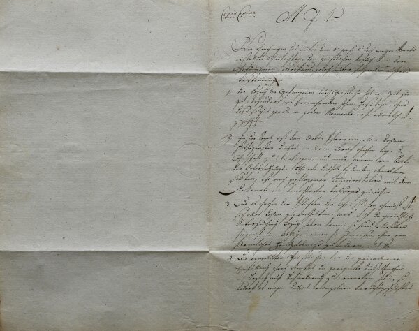 Unbekannt - Dekret Besuch der Gefangenen durch Geistliche - Handschrift - 1819