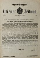 Karl I. von Österreich-Ungarn - Extra-Ausgabe Wiener...