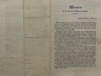 Josef Wenzel Radetzky von Radetz - Manifest Radietzky an...