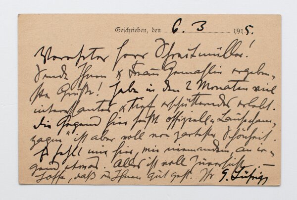 August Schreitmüller - Konvolut Schriftverkehr Bildhauer August Schreitmüller - Handschrift, Druck - 1915-1946
