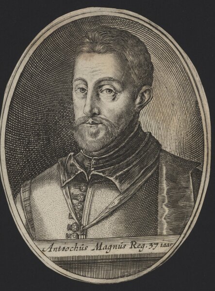 Unbekannter Künstler - Antiochos III. „der Große“ - Kupferstich - 17. Jh.