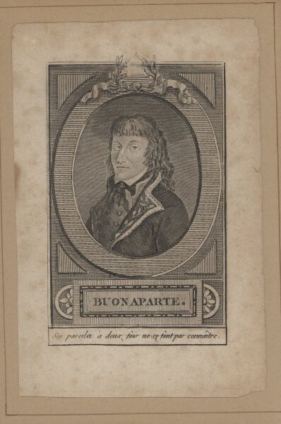 Unbekannter Künstler - Napoleon Buonaparte - Kupferstich - 19. Jh.