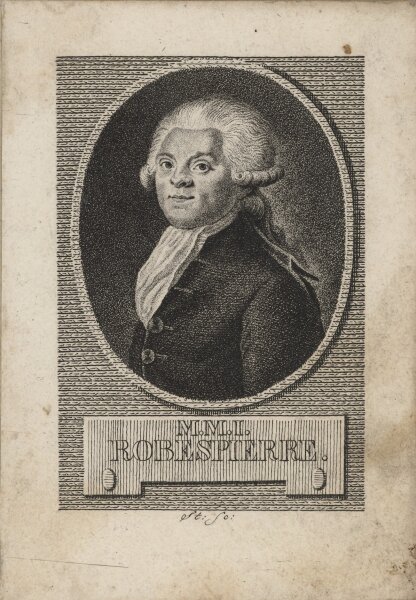 Andreas Stöttrup - Maximilien de Robespierre - Kupferstich - 18. Jh.