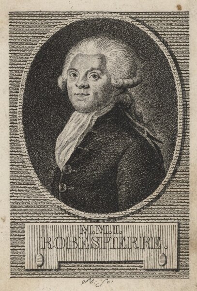 Andreas Stöttrup - Maximilien de Robespierre - Kupferstich - 18. Jh.