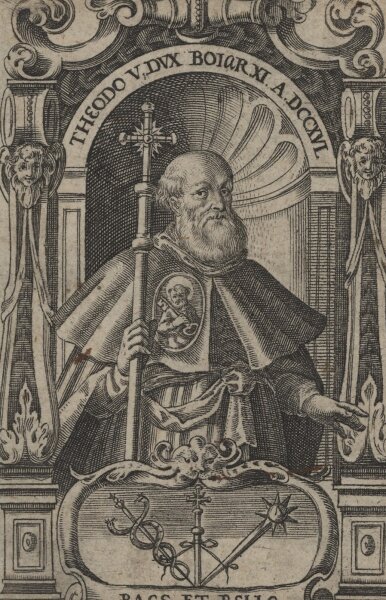 Philipp Kilian - Theodo II. Herzog der Bajuwaren - Kupferstich - 17. Jh.