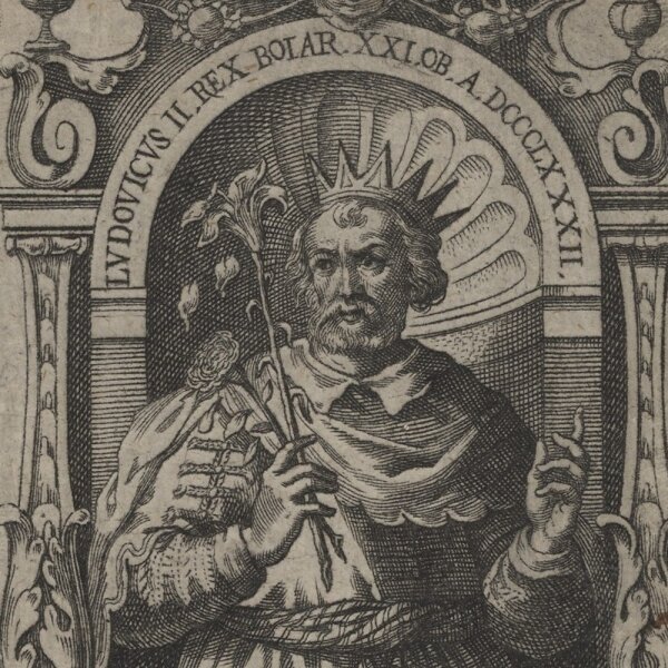 Philipp Kilian - Ludwig der Deutsche - Kupferstich - 17. Jh.