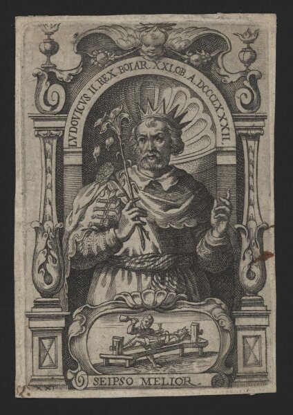 Philipp Kilian - Ludwig der Deutsche - Kupferstich - 17. Jh.