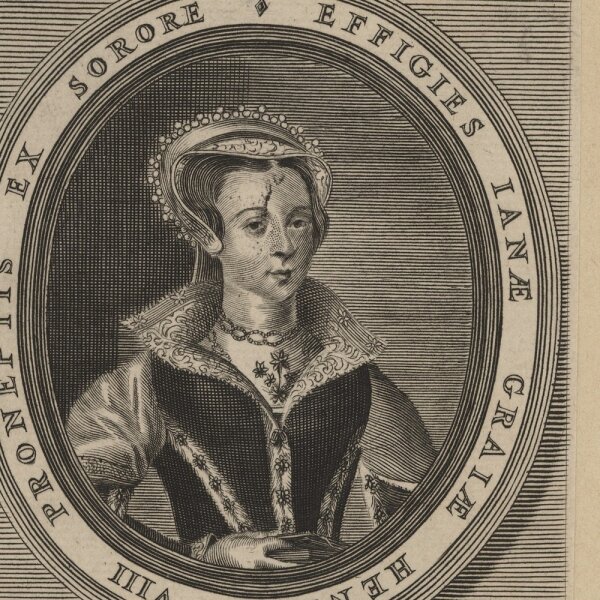 Unbekannter Künstler - Jane Grey - Kupferstich - 17. Jh.