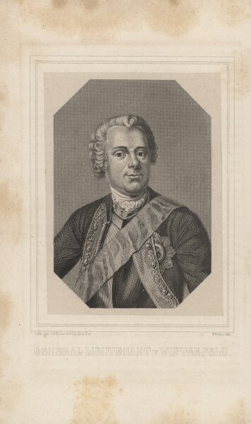 Unbekannter Künstler - Hans Karl von Winterfeldt - Stahlstich - 19. Jh.