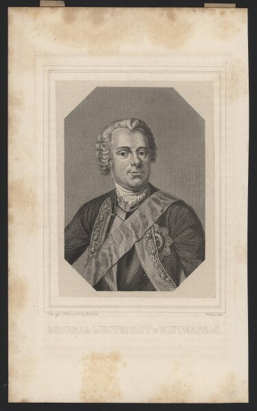 Unbekannter Künstler - Hans Karl von Winterfeldt - Stahlstich - 19. Jh.