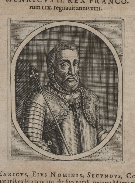 Johann Frischmann - Heinrich II (Frankreich) - Kupferstich - 17. Jh.