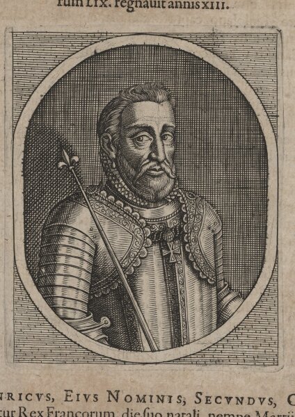 Johann Frischmann - Heinrich II (Frankreich) - Kupferstich - 17. Jh.
