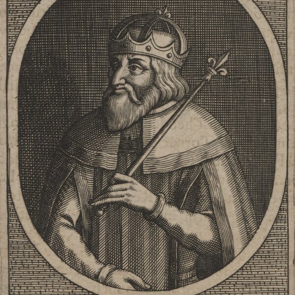 Johann Frischmann - Chlothar II. - Kupferstich - 17. Jh.