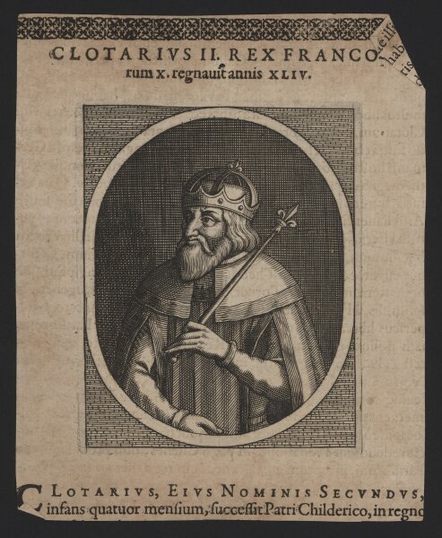 Johann Frischmann - Chlothar II. - Kupferstich - 17. Jh.