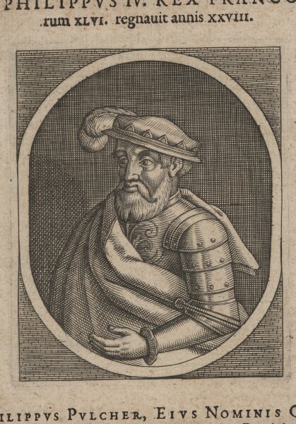 Johann Frischmann - Philipp IV. (Frankreich) - Kupferstich - 17. Jh.