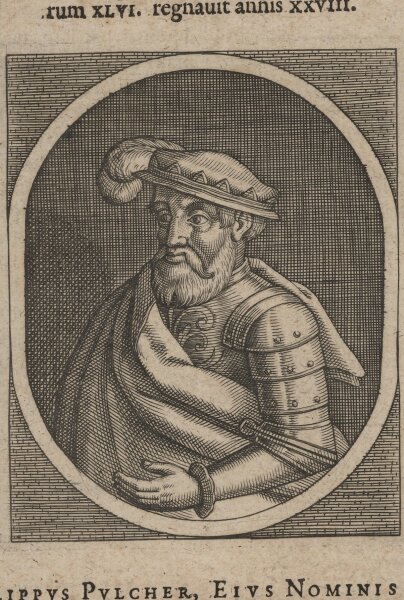 Johann Frischmann - Philipp IV. (Frankreich) - Kupferstich - 17. Jh.