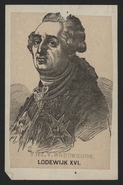 Unbekannter Künstler - Ludwig XVI - Holzstich - 20. Jh.