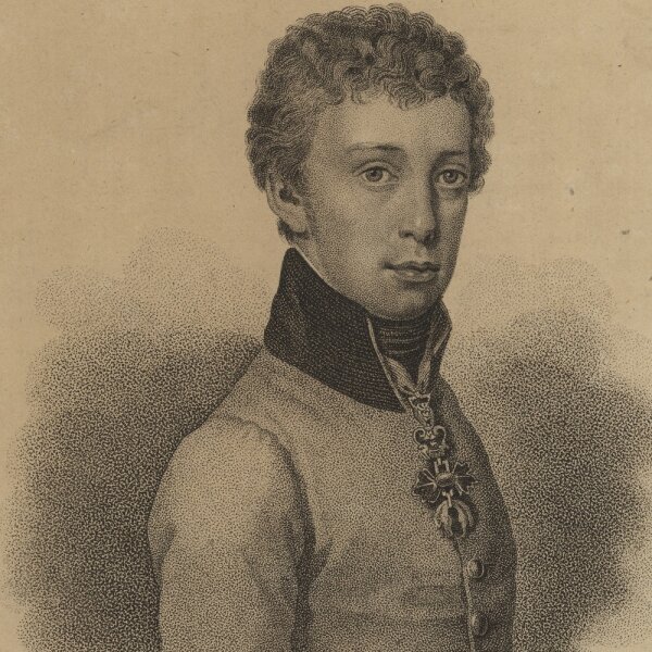 Unbekannter Künstler - Franz Karl von Österreich - Punktierstich - um 1830