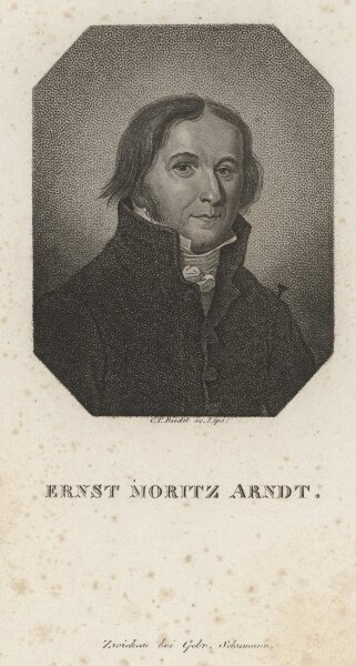 Carl Traugott Riedel - Ernst Moritz Arndt - Punktierstich - um 1820