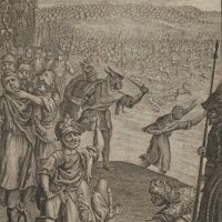J. Luyken - Die Schlacht bei Philippi - Kupferstich - 18....